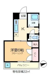 三澤ビル【4階】の間取り