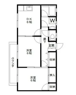 ハイツ滝川園【2階】の間取り