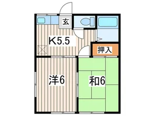 パナセブンハイツ【1階】の間取り