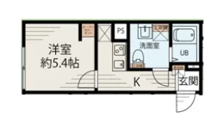 メゾンアッシュ大山【5階】の間取り