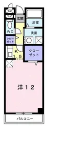 シェアー・ウエスト【1階】の間取り