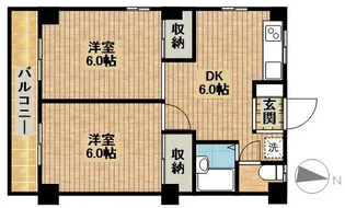 メゾン秋元2【1階】の間取り