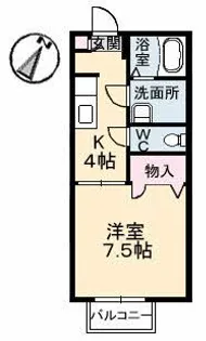 ジェネス長束【2階】の間取り