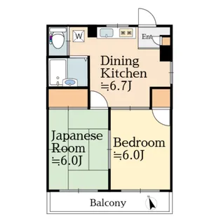 谷マンション【1階】の間取り
