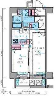ジェノヴィア三ノ輪スカイガーデン【10階】の間取り
