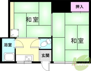 氷室町アパート【1階】の間取り