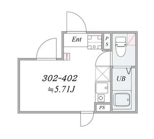 BASE祐天寺【3階】の間取り