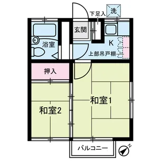コーポ荒井【2階】の間取り