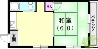 長田区明泉寺文化【1階】の間取り