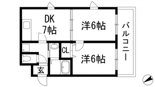 ヴィラ瑞ヶ丘【3階】の間取り