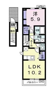 マンテーレ【2階】の間取り