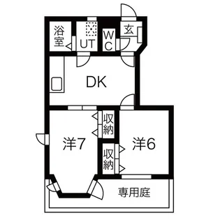 ガーデンヒーロ【1階】の間取り