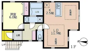 OWL HOUSE【1階】の間取り