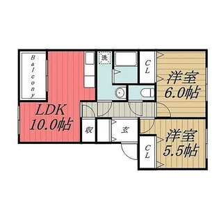 スカイトップ【2階】の間取り