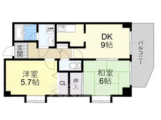 ラフィーネ住之江【7階】の間取り