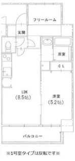S-FORT福島La Luna【5階】の間取り
