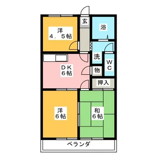 コート山本【2階】の間取り