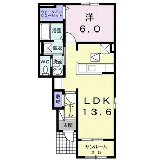 ラフォーレII【1階】の間取り