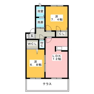 MARVELOUS朝倉【1階】の間取り
