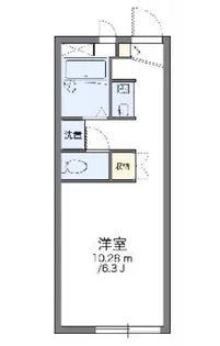 レオパレスグランドゥールA【1階】の間取り