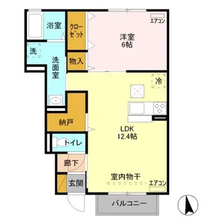 ドルチェI【1階】の間取り
