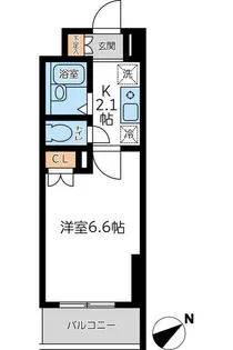 ラクラス杉並方南町【2階】の間取り