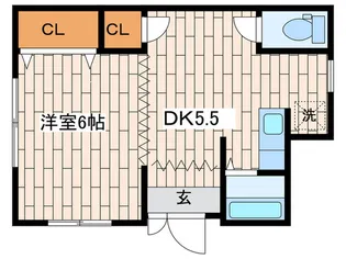 ぽっぽ荘【1階】の間取り