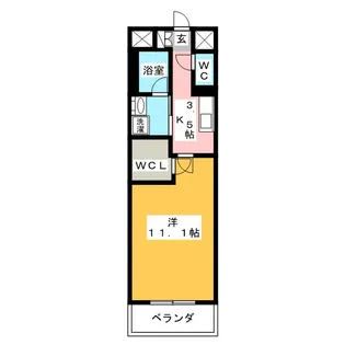 サングレーシア湘南【1階】の間取り