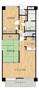 ダイアパレス五日市中央【4階】の間取り