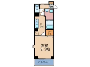 エルミタージュ・梅田北【3階】の間取り