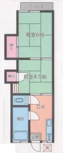 第2楽々荘【2階】の間取り