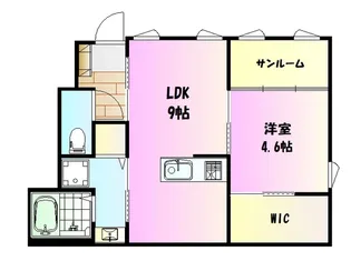 Canal Court【1階】の間取り