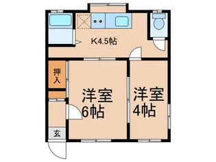 黎明ハイツ【1階】の間取り