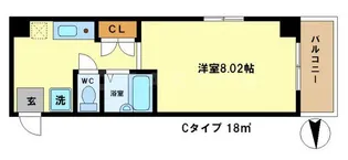 パンセ堀川【3階】の間取り