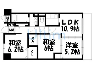 グレートシティー【4階】の間取り