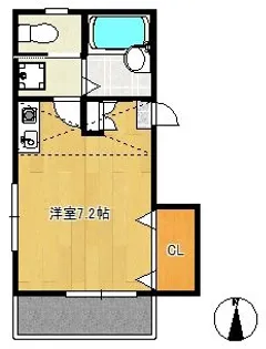プレザント春江【2階】の間取り