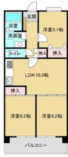 ルーチェ取手【1階】の間取り