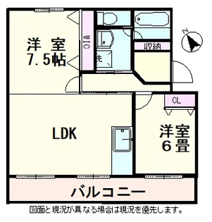 中畑ハイツ【1階】の間取り