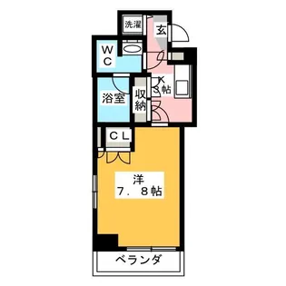 プレスタイル住吉【10階】の間取り