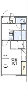 レオパレスピエール【2階】の間取り