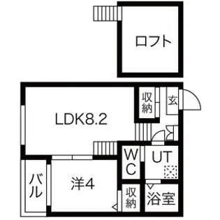 ハーモニーテラス辰巳町【1階】の間取り