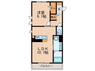 リべレ大久保【3階】の間取り
