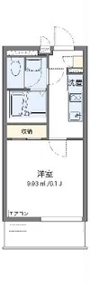 クレイノ栞【3階】の間取り