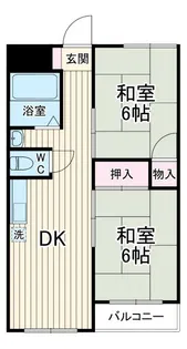 ニチモ日吉第5コーポラス【4階】の間取り