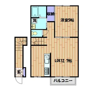 ファミリアM B【2階】の間取り
