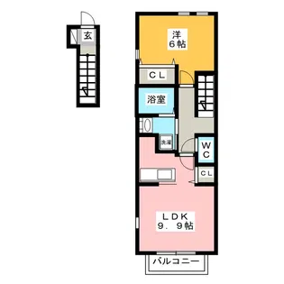 メゾン ド フラン A【2階】の間取り