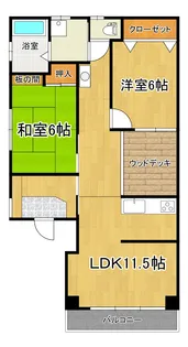仲之町ラバーズハウス【2階】の間取り