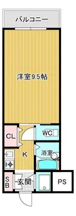 シティコム高槻【2階】の間取り