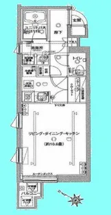 グランティアラ武蔵小山【3階】の間取り