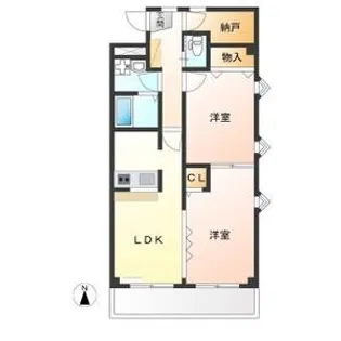 優泰佳ガーデンコート【4階】の間取り